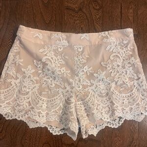 Alice + Olivia lace shorts. Size 12.